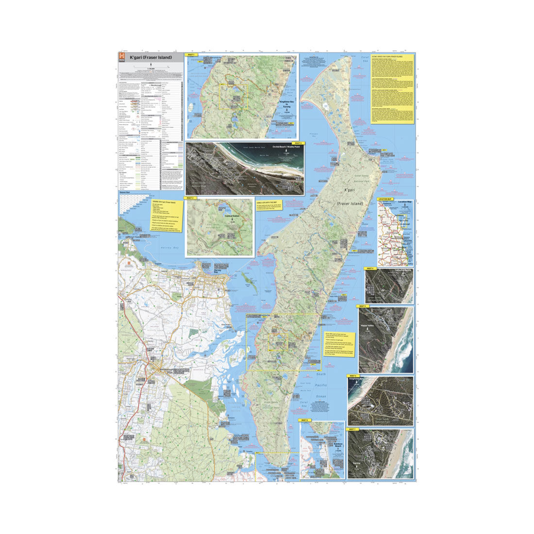 HEMA K&rsquo;gari Fraser Island Map &ndash; 10th Edition, , scaau_hi-res