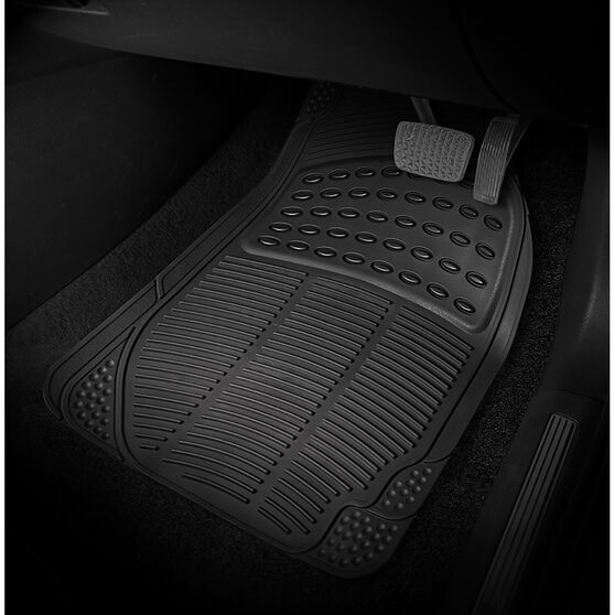 SCA Defend Car Floor Mats Black Set of 4 Supercheap Auto