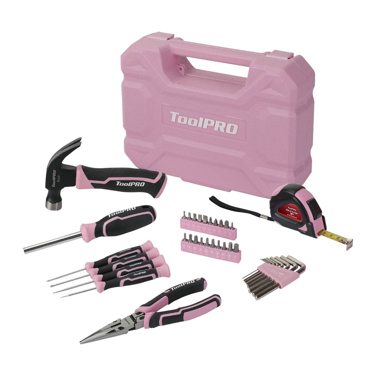 ToolPRO Tool Kit 36 Piece BMC Pink, , scaau_hi-res