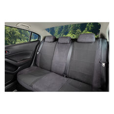 SCA Premium Jacquard & Velour Seat Covers - Charcoal Adjustable Zips Rear Seat Size 06H, , scaau_hi-res