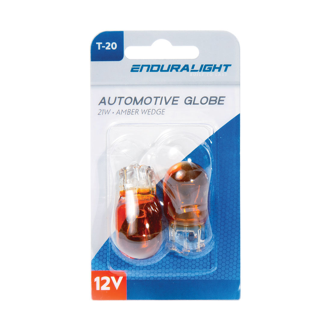 ENDURALIGHT Automotive Globes - Amber Wedge 12V, 21W, T-20, , scaau_hi-res