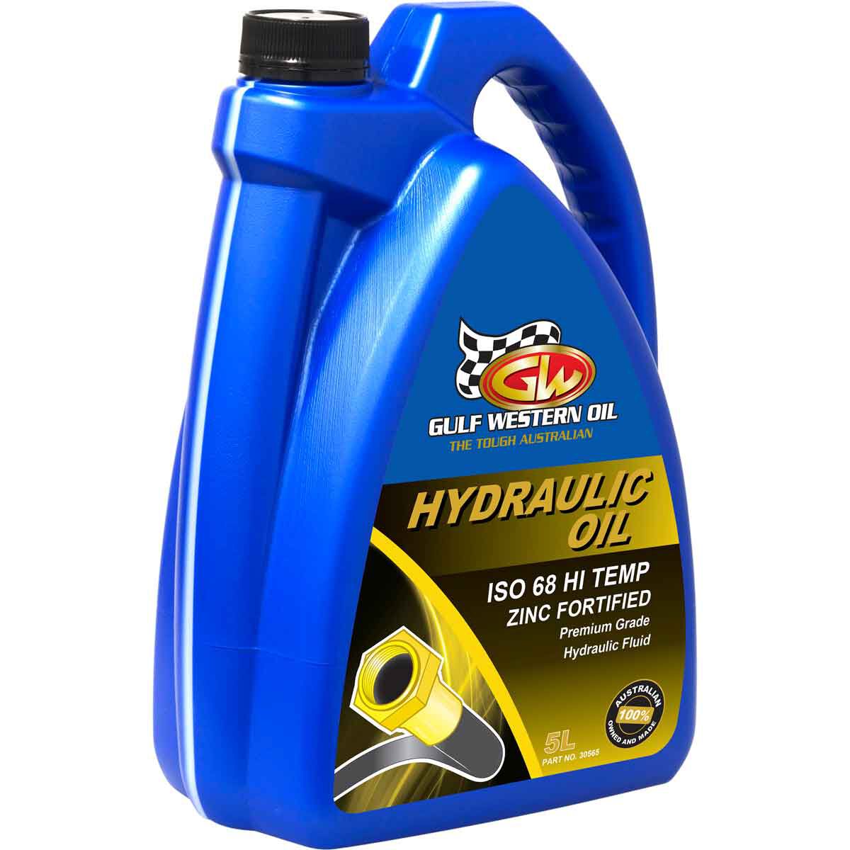 Gulf Western Superdraulic Hydraulic Oil - ISO 68, 5 Litre, , scaau_hi-res