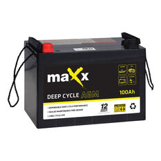 Maxx Deep Cycle Battery DC12-100Ah AGM, , scaau_hi-res