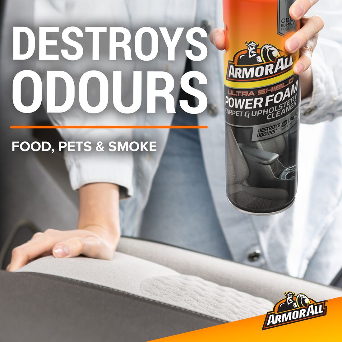 Armor All Ultra Shield Carpet & Upholstery Cleaner Brush 500g, , scaau_hi-res