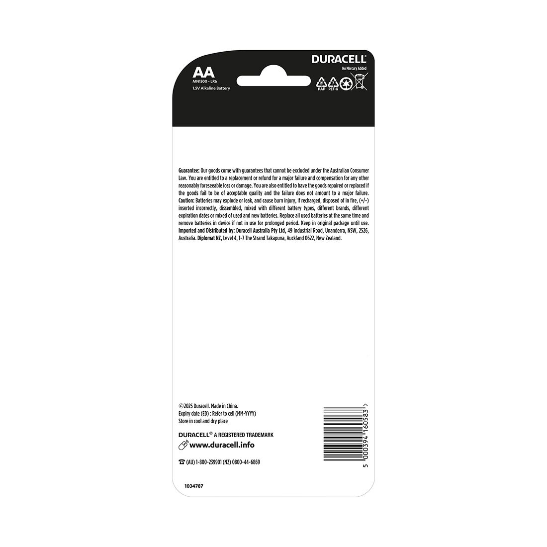 Duracell Coppertop AA 10 Pack, , scaau_hi-res