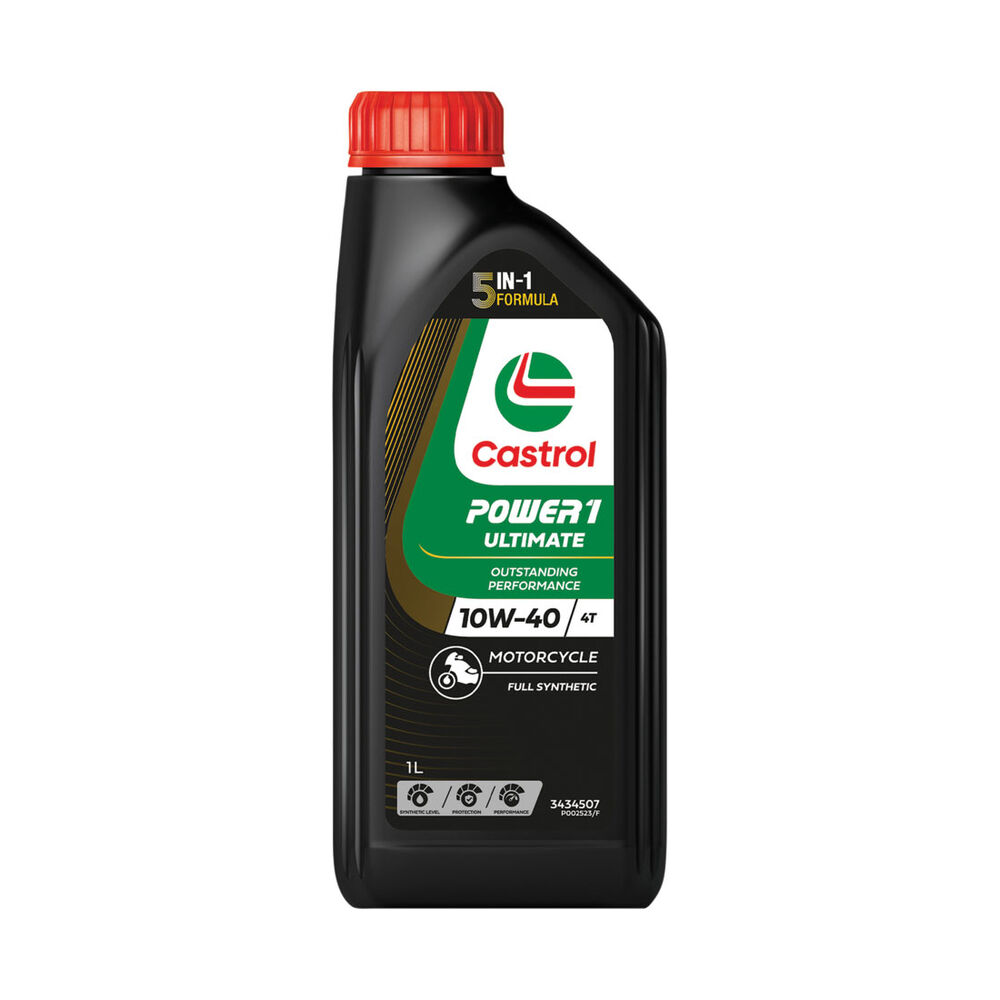 Castrol POWER1 4T Motorcycle Oil 10W-40 1 Litre | Supercheap Auto