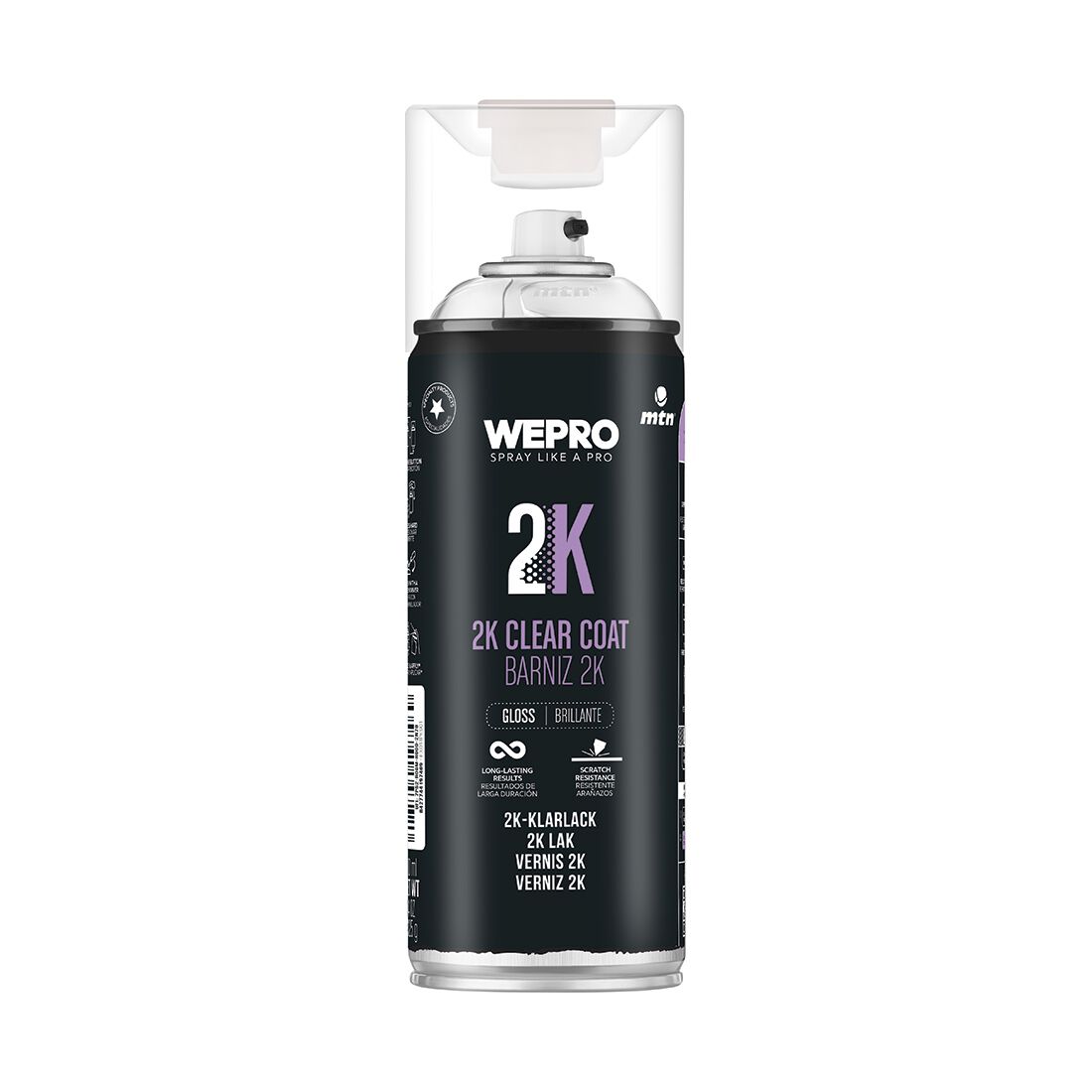 MTN WEPRO 2K Clear Coat Gloss 400mL, , scaau_hi-res