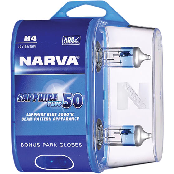 Narva Sapphire Plus 50 Headlight Globe H4 12v 60 55w Supercheap Auto