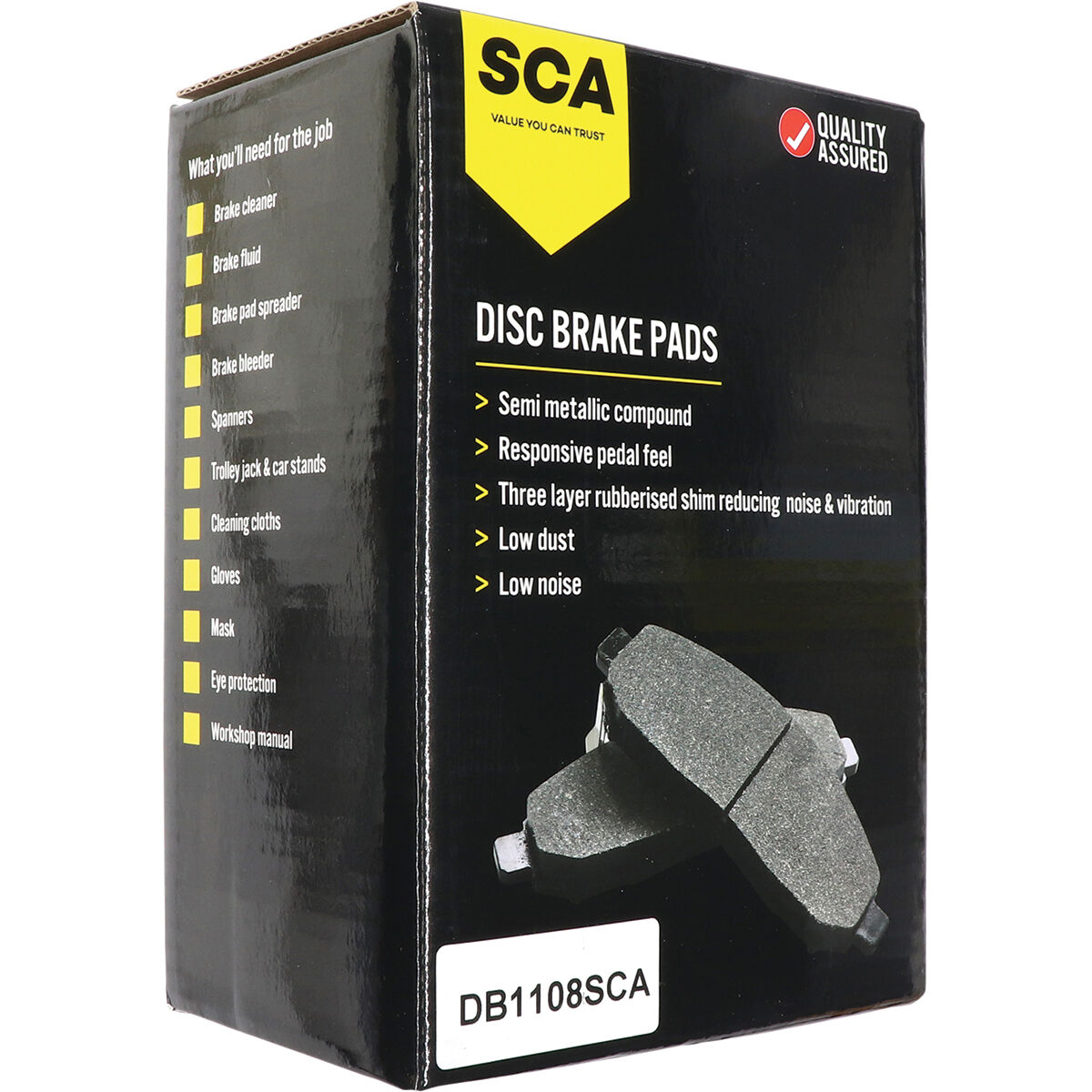 SCA Disc Brake Pads DB1108SCA, , scaau_hi-res