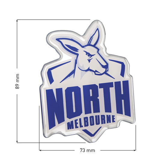 North Melbourne Afl Supporter Logo Lensed Chrome Finish Supercheap Auto