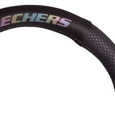 Skechers Goga Mat Steering Wheel Cover Black 380mm, , scaau_hi-res