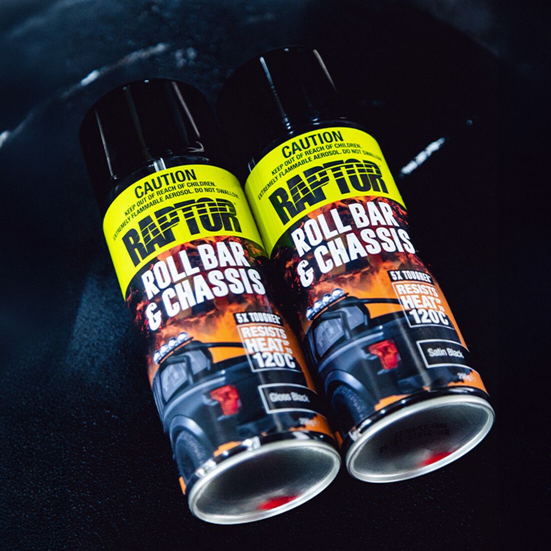 Raptor Roll Bar & Chassis Paint Satin Black, , scaau_hi-res