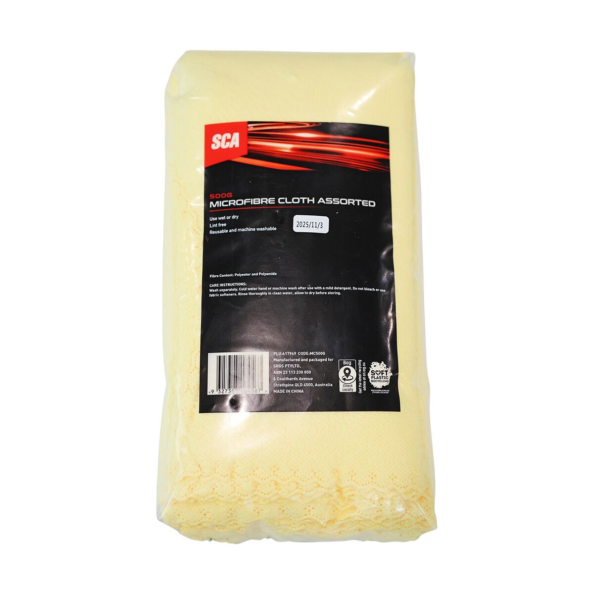 SCA Microfibre Cloth Assorted Pack 500g, , scaau_hi-res