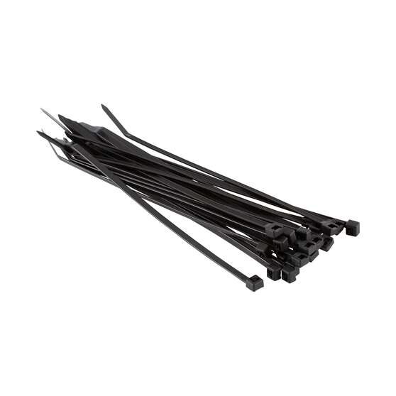 Tridon Releasable Cable Ties, Black, 200mm x 4.8mm, 100 Pack, CTR205BKCD-100, , scaau_hi-res