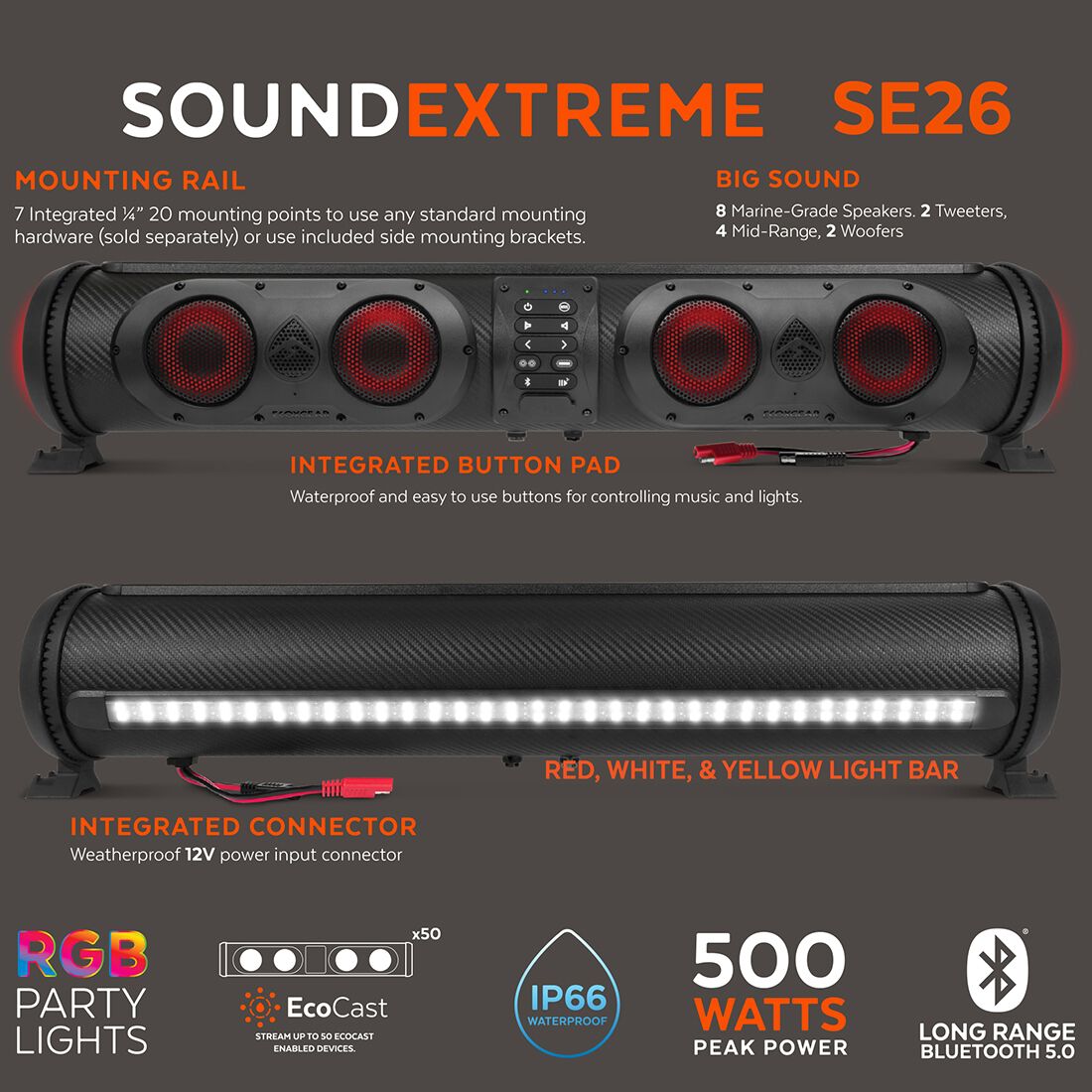 ECOXGEAR SE26 SoundExtreme Soundbar 26&rdquo; Wired, , scaau_hi-res