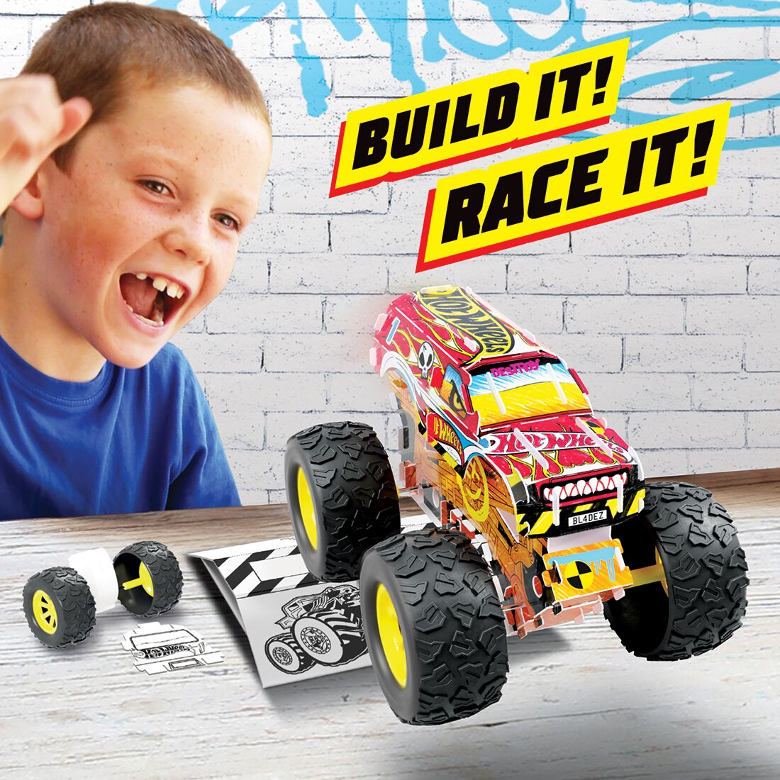 Hot Wheels Creative Maker Kitz - Custom Monster Trucks, , scaau_hi-res