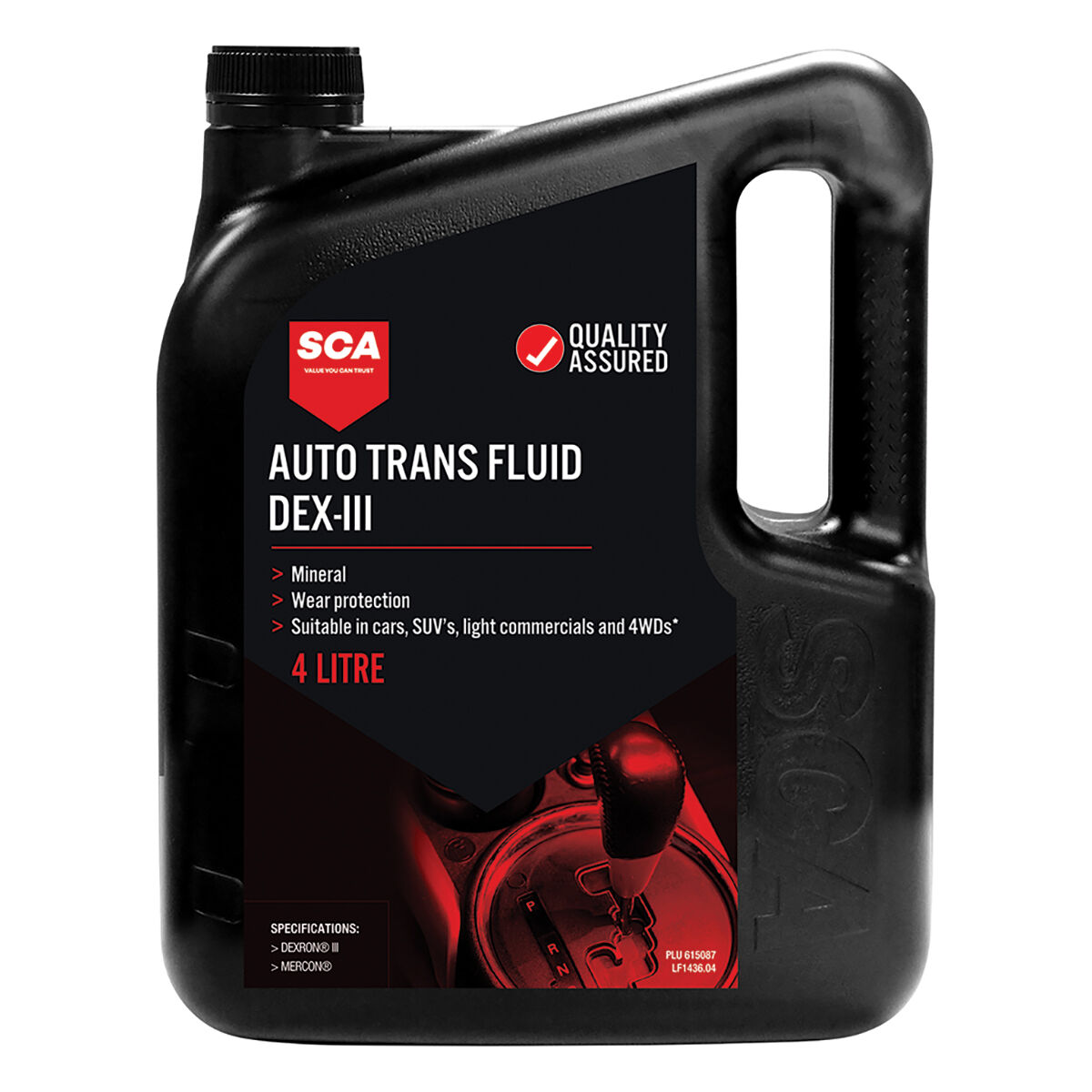 SCA ATF DEX-III Automatic Transmission Fluid 4 Litre, , scaau_hi-res