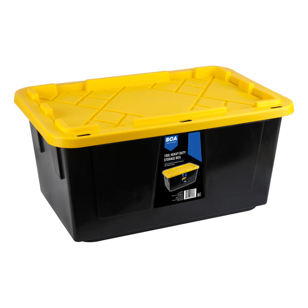 SCA Heavy Duty Storage Box 100 Litre Supercheap Auto