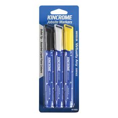 Kincrome Paint Marker 3 Pack Mixed Colours & Bullet Tip, , scaau_hi-res