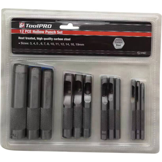 ToolPRO Hollow Punch Set - 12 Piece, , scaau_hi-res
