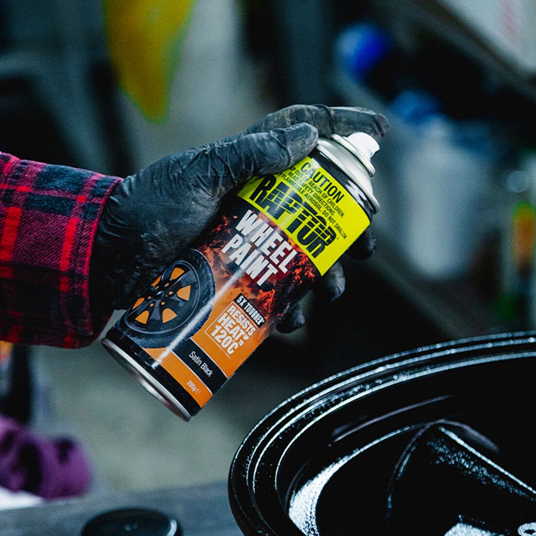 Raptor Wheel Paint Satin Black, , scaau_hi-res