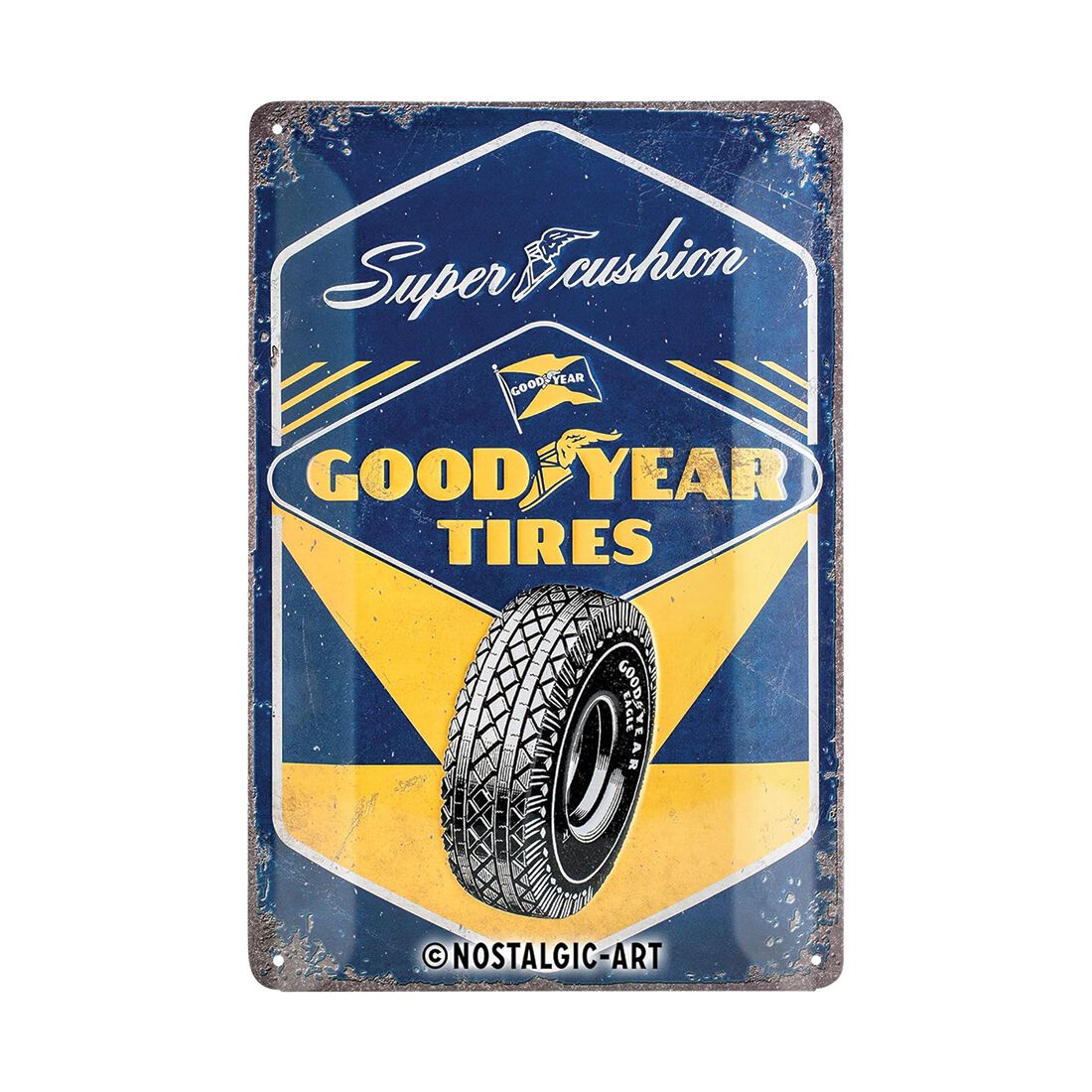 Nostalgic-Art Tin Sign  20x30cm Good Year Tires Super Cushion, , scaau_hi-res