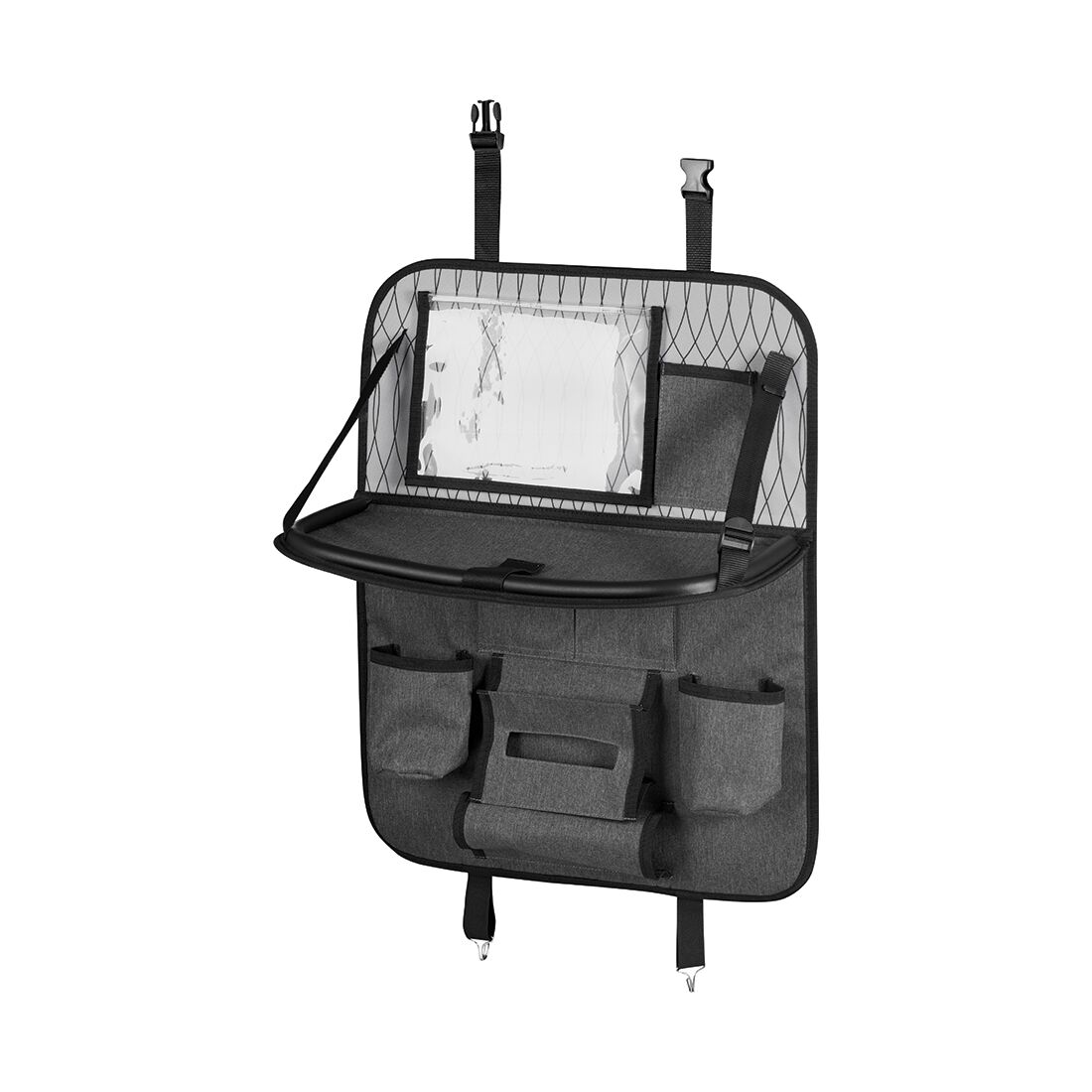Cabin Crew Backseat Repreve Organiser Grey/Print/Black, , scaau_hi-res