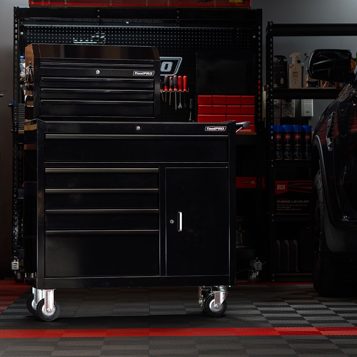 ToolPRO Tool Cabinet Black 5 Drawer 27", , scaau_hi-res
