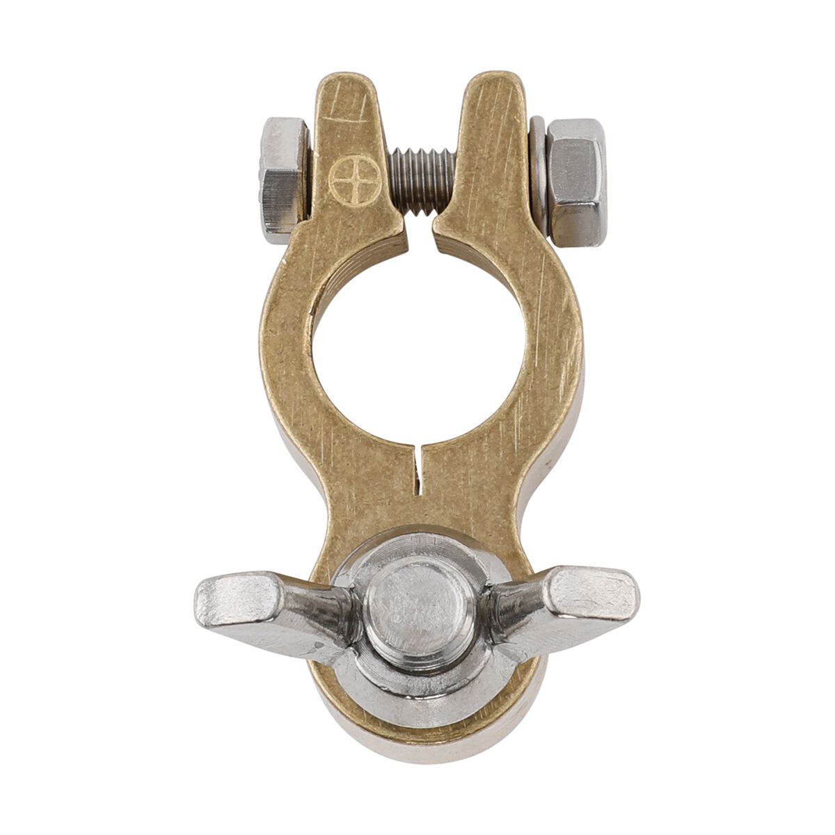 Century Battery Terminal, Forged Brass, Heavy Duty Wingnut Type - Positive, , scaau_hi-res