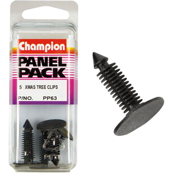 Champion Panel Pack Christmas Tree Clips PP63, Black, , scaau_hi-res