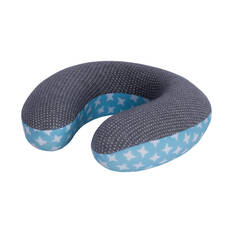 Cabin Crew Kids Neck Pillow Grey/Aqua, , scaau_hi-res