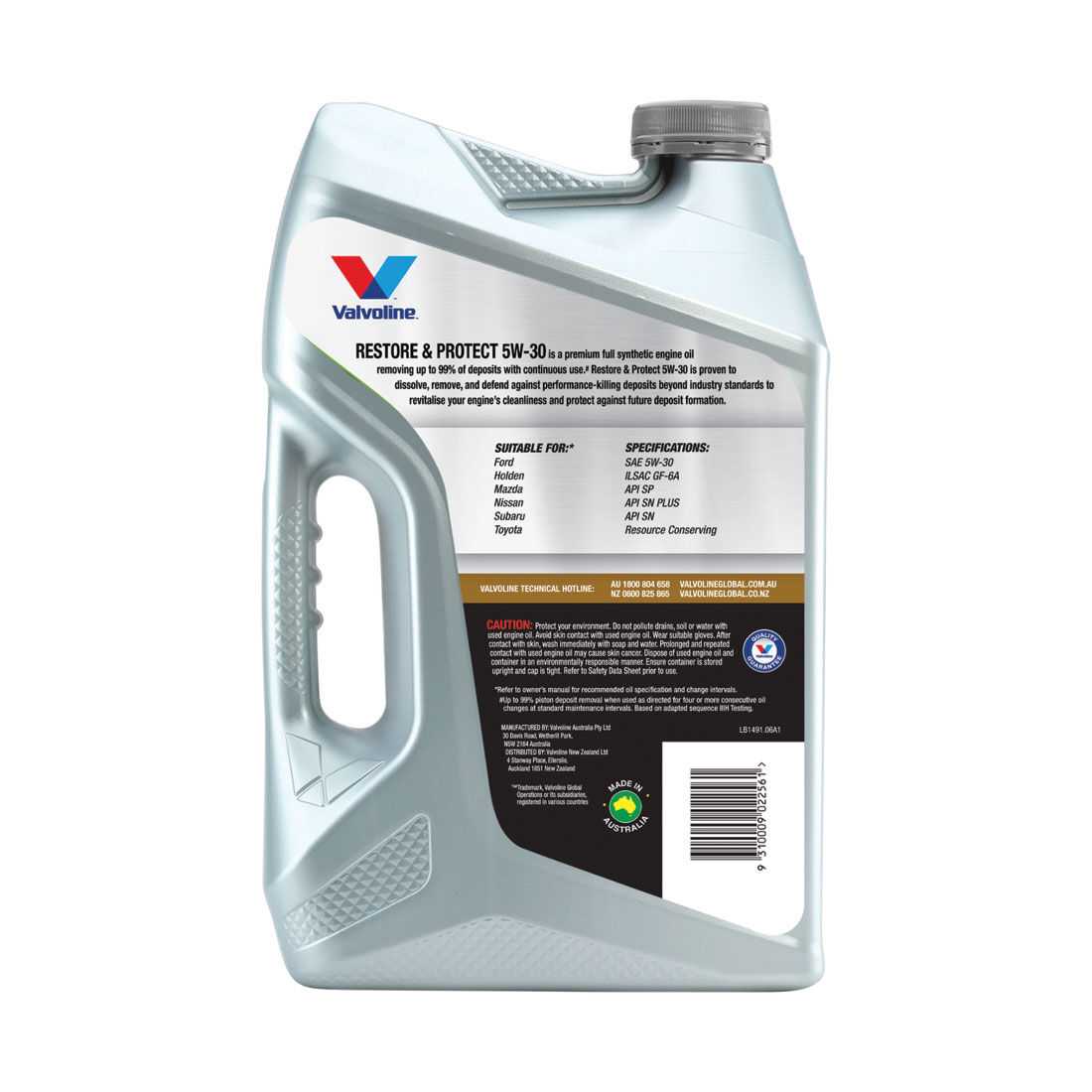 Valvoline Restore & Protect Engine Oil 5W-30 6 Litre, , scaau_hi-res