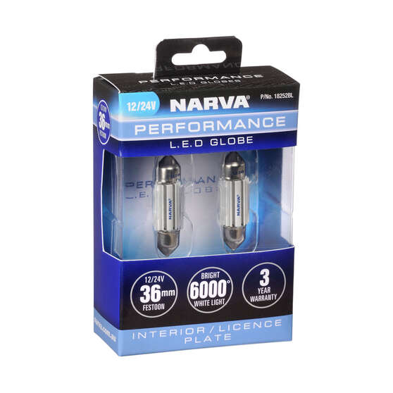 Narva Automotive Globes - Performance LED Festoon 12/24V, 36mm, , scaau_hi-res