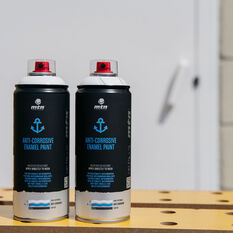 MTN Pro White Anti-Corrosive Enamel Spray Paint 400mL, , scaau_hi-res