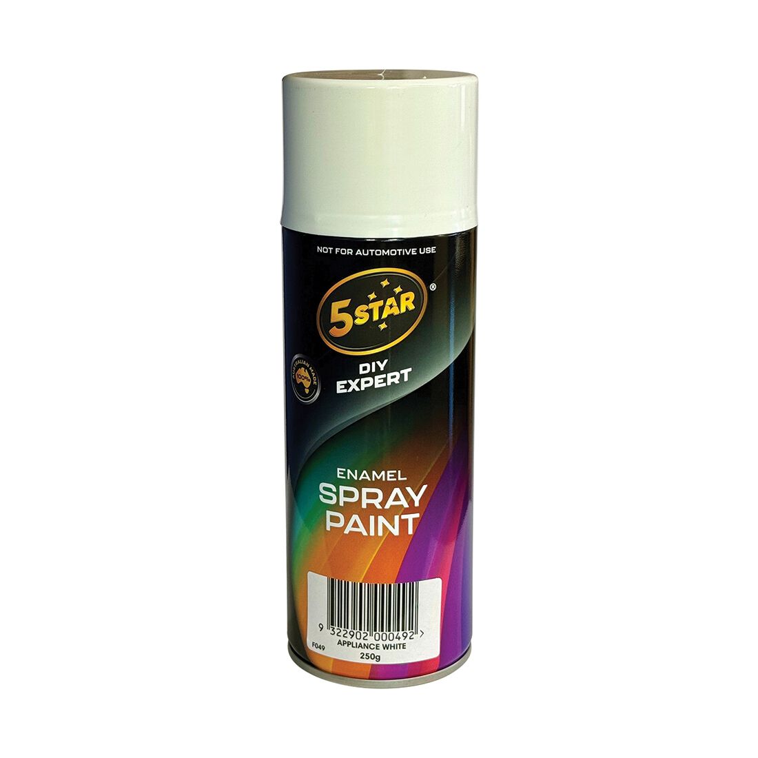 5 Star Enamel Spray Paint Appliance White 250g, , scaau_hi-res