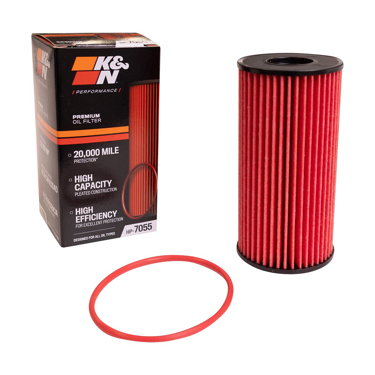 K&N Performance Gold Cartridge Oil Filter - HP-7055, , scaau_hi-res