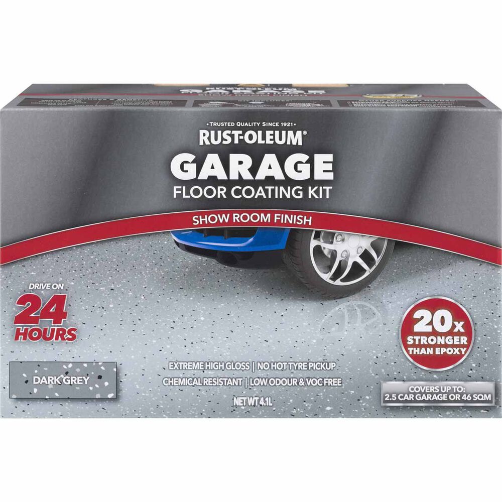 Rustoleum Dark Grey Floor Kit 2 5 Car Garage Supercheap Auto