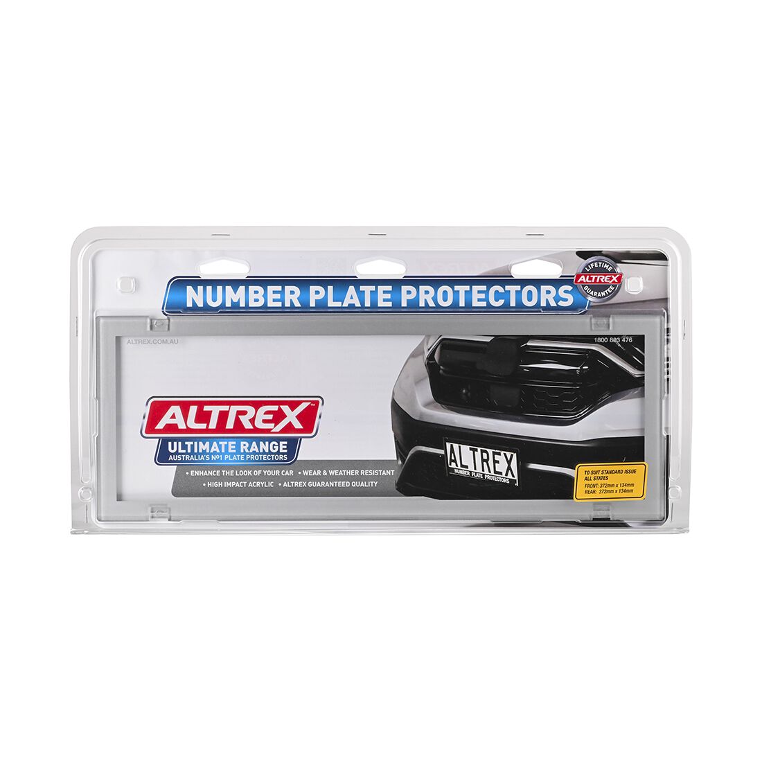 Altrex Number Plate Protector - 6 Figure Standard Clear 6CC, , scaau_hi-res