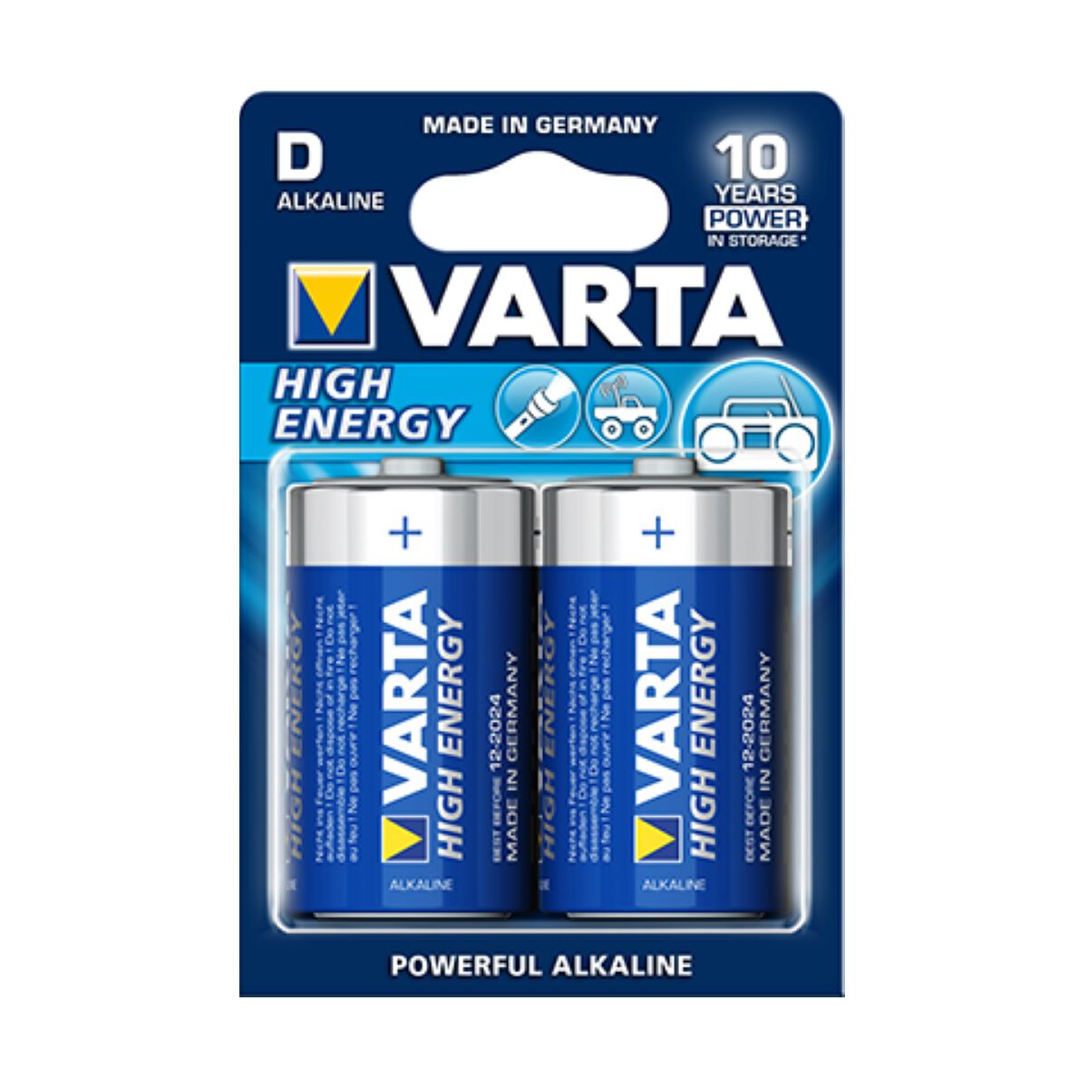 Varta High Energy Battery - D, 2 Pack, , scaau_hi-res