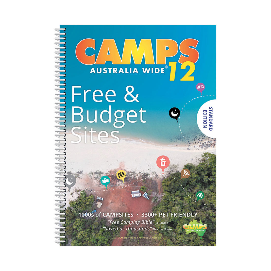 Camps 12 Australia Wide Free & Budget Campsite Book: A4 Standard Edition, , scaau_hi-res