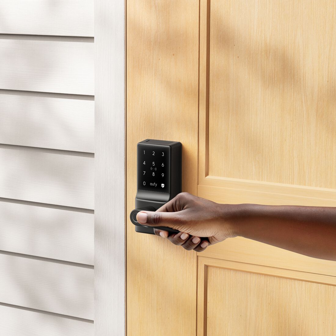 Eufy Security Smart Lever Lock C33 - Black, , scaau_hi-res