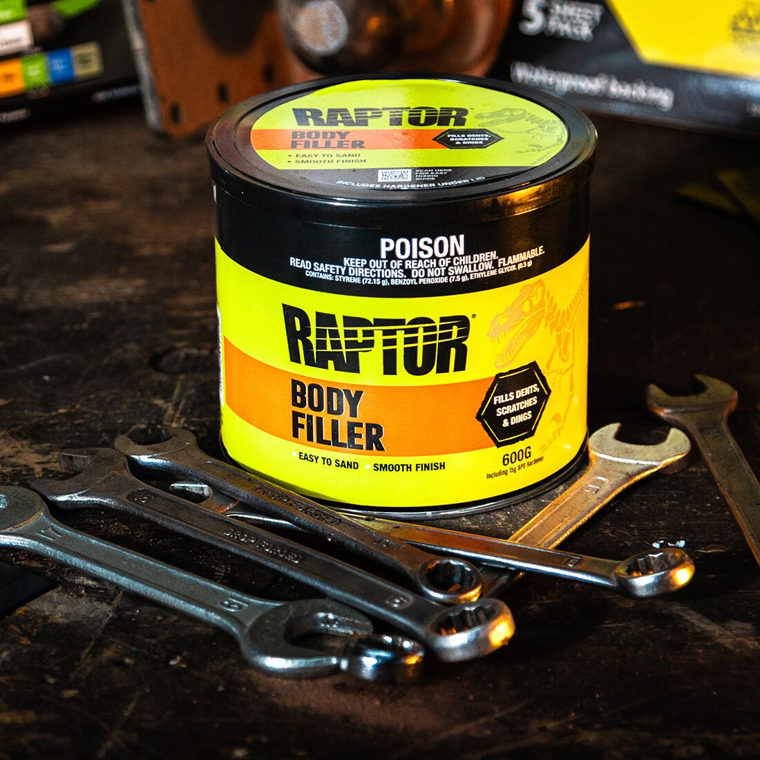 Raptor Lightweight Body Filler 600g, , scaau_hi-res