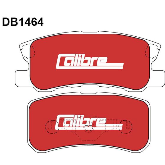 Calibre Disc Brake Pads DB1464CAL, , scaau_hi-res