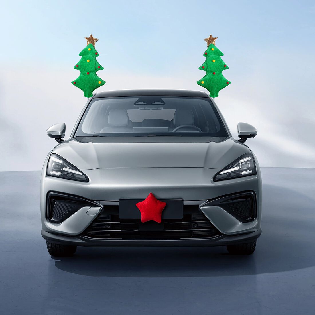 Trees And Star Car Decoration Set, , scaau_hi-res