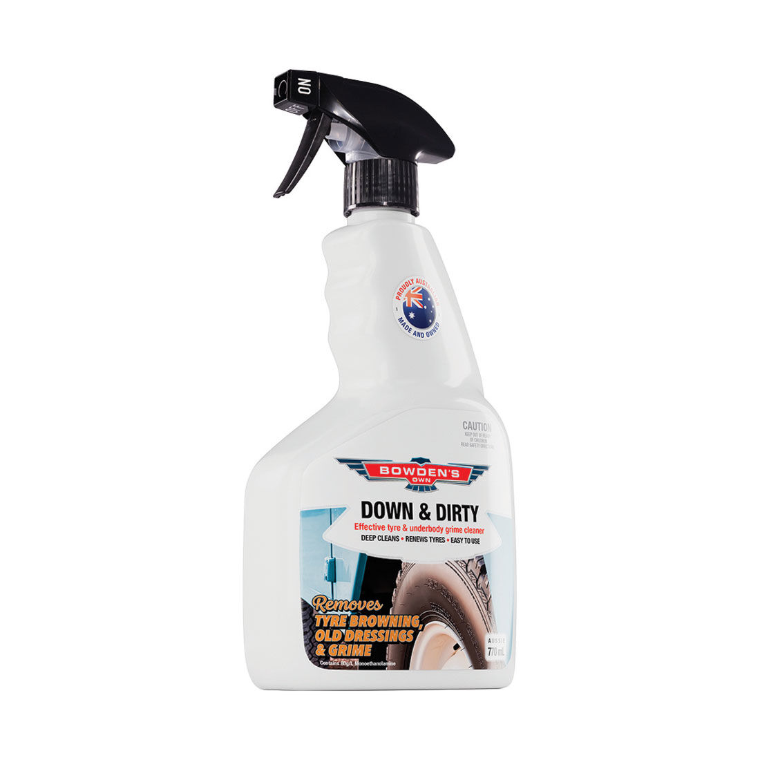 Bowden's Own Down & Dirty Wheel & Tyre Cleaner 770ml, , scaau_hi-res