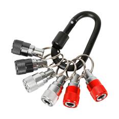 ToolPRO Bit Holder Keyring Set 6 Piece - 1/4" Drive, , scaau_hi-res