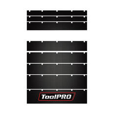 ToolPRO Tool Cabinet Magnet Fascia Set - Black Carbon Fibre, Suits 26" Chest & 27" Cabinet, , scaau_hi-res