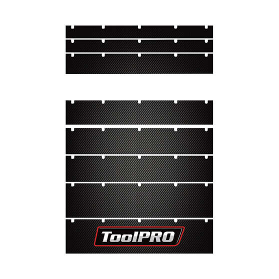 ToolPRO Tool Cabinet Magnet Fascia Set - Black Carbon Fibre, Suits 26" Chest & 27" Cabinet, , scaau_hi-res