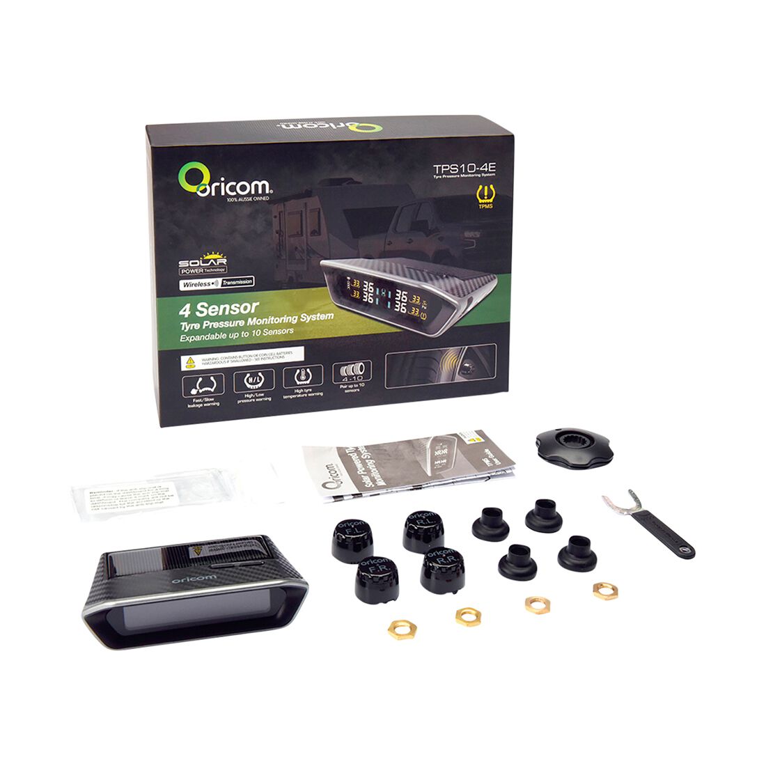Oricom 4 Sensor Tyre Pressure Monitoring System, , scaau_hi-res