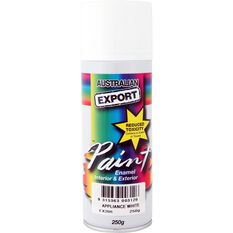 Export Aerosol Paint - Enamel, Appliance White, 250g, , scaau_hi-res
